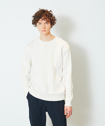 ABAHOUSE | カードボード ジャージコンビ プルオーバーニット(ニット/セーター)