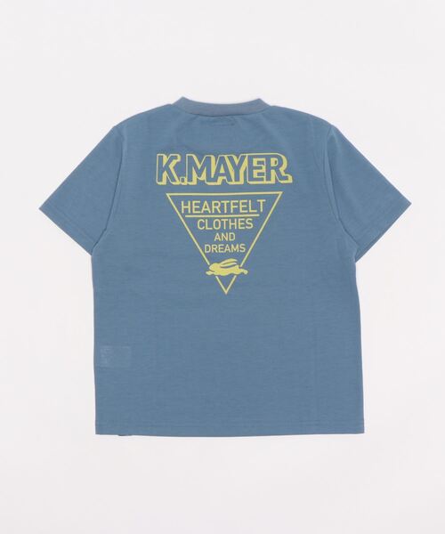 KRIFF MAYER Kid's Collection（クリフメイヤーキッズコレクション）の「UVカットさらロゴTEE（Tシャツ/カットソー・キッズ・オフホワイト/ライトグリーン/ネイビー/サックスブルー・120/130/160/140/170/150）」の5枚目の写真