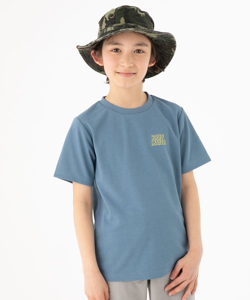 KRIFF MAYER Kid's Collection（クリフメイヤーキッズコレクション）の「UVカットさらロゴTEE（Tシャツ/カットソー・キッズ・オフホワイト/ライトグリーン/ネイビー/サックスブルー・120/130/160/140/170/150）」の11枚目の写真