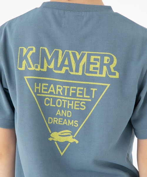 KRIFF MAYER Kid's Collection（クリフメイヤーキッズコレクション）の「UVカットさらロゴTEE（Tシャツ/カットソー・キッズ・オフホワイト/ライトグリーン/ネイビー/サックスブルー・120/130/160/140/170/150）」の14枚目の写真
