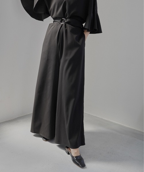 Happy John（ハッピージョン）の「フレアシルエットジャンプスーツ（つなぎ/オールインワン・レディース・ブラック/ベージュ・FREE）」の19枚目の写真