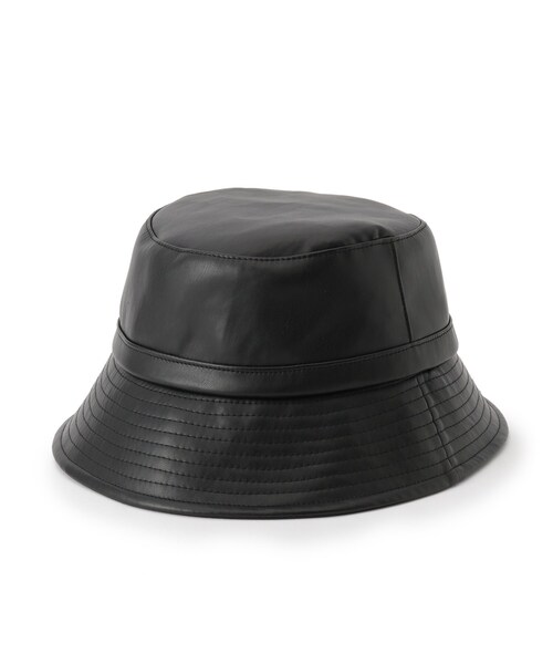 THE SHOP TK (ザ ショップ ティーケー )の「◆【VERY6月号掲載】【抗菌防臭】合皮バケットハット(ハット・レディース・ブラック/オフホワイト・99)」の1枚目の写真