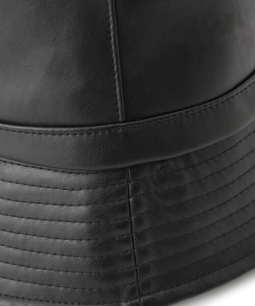THE SHOP TK (ザ ショップ ティーケー )の「◆【VERY6月号掲載】【抗菌防臭】合皮バケットハット(ハット・レディース・ブラック/オフホワイト・99)」の6枚目の写真