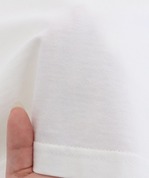 Pierrot(ピエロ)の「LUMINOUSシルケットロゴTシャツ(Tシャツ/カットソー・レディース・ホワイト×ブラック/グレー×ホワイト/ベージュ系その他・M/L)」の13枚目の写真