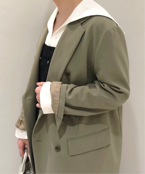 JOURNAL STANDARD（ジャーナルスタンダード）の「コンプレッションジャージーセーラープルオーバー◆2（Tシャツ/カットソー・レディース・ホワイト/ブラック・FREE）」の15枚目の写真