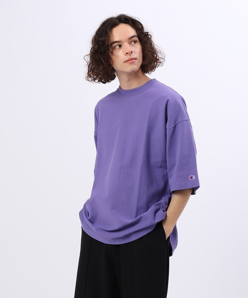 チャンピオン リバースウィーブ ビッグシルエット 半袖スウェット 短丈 チャンピオン リバースウィーブ ビッグシルエット 半袖スウェット 短丈