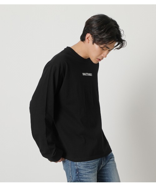 AZUL by moussy（アズールバイマウジー）の「UNALTERABLY PULLOVER/アンオールタラブリィプルオーバー（スウェット・メンズ・ブラック/ホワイト/オレンジ系その他・LARGE/MEDIUM/SMALL）」の3枚目の写真