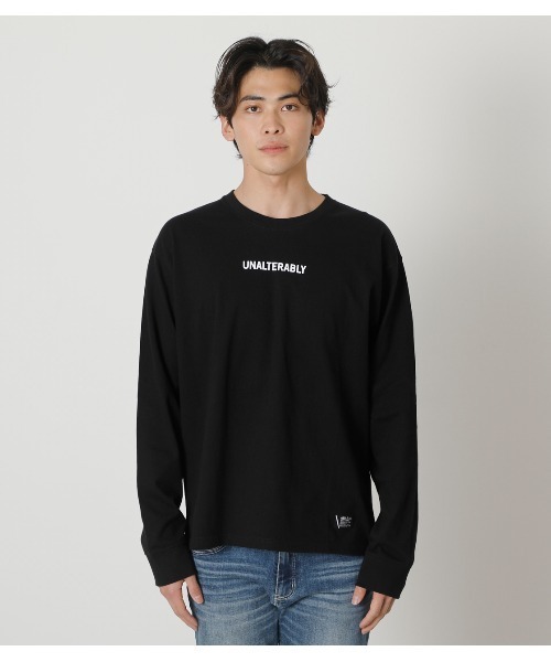 AZUL by moussy（アズールバイマウジー）の「UNALTERABLY PULLOVER/アンオールタラブリィプルオーバー（スウェット・メンズ・ブラック/ホワイト/オレンジ系その他・LARGE/MEDIUM/SMALL）」の7枚目の写真
