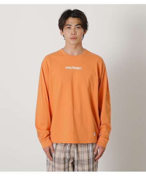 AZUL by moussy（アズールバイマウジー）の「UNALTERABLY PULLOVER/アンオールタラブリィプルオーバー（スウェット・メンズ・ブラック/ホワイト/オレンジ系その他・LARGE/MEDIUM/SMALL）」の8枚目の写真