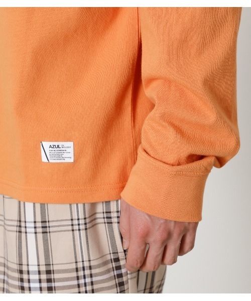 AZUL by moussy（アズールバイマウジー）の「UNALTERABLY PULLOVER/アンオールタラブリィプルオーバー（スウェット・メンズ・ブラック/ホワイト/オレンジ系その他・LARGE/MEDIUM/SMALL）」の11枚目の写真