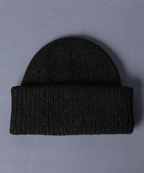 UNITED ARROWS（ユナイテッドアローズ）の「＜UNITED ARROWS＞ ニット キャップ（ニットキャップ/ビーニー・メンズ・ブラック/オフホワイト・FREE）」の6枚目の写真