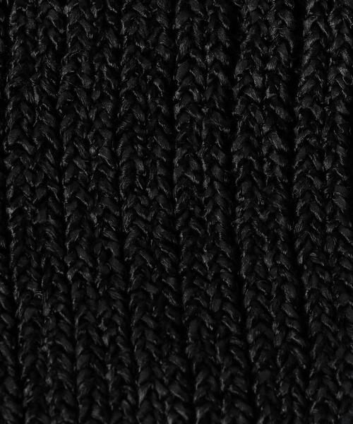 UNITED ARROWS（ユナイテッドアローズ）の「＜UNITED ARROWS＞ ニット キャップ（ニットキャップ/ビーニー・メンズ・ブラック/オフホワイト・FREE）」の3枚目の写真