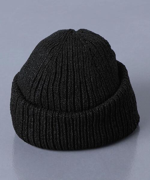 UNITED ARROWS（ユナイテッドアローズ）の「＜UNITED ARROWS＞ ニット キャップ（ニットキャップ/ビーニー・メンズ・ブラック/オフホワイト・FREE）」の4枚目の写真
