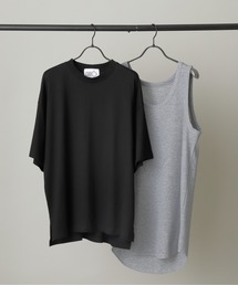 anown | 【-anown original-】オーバーサイズ Tシャツ＆タンクトップ アンサンブル2点セット  アンサンブル/パックT(Tシャツ/カットソー)