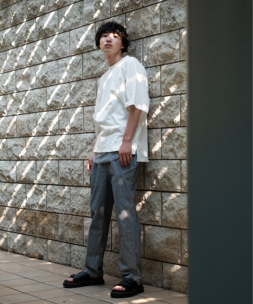 anown（アノン）の「【-anown original-】アンサンブル2点セット オーバーサイズ Tシャツ＆タンクトップ（Tシャツ/カットソー・メンズ・ホワイト/ブラック/アッシュブラウン/ブルー系その他/グレイッシュベージュ・S/M/L/XL）」の19枚目の写真