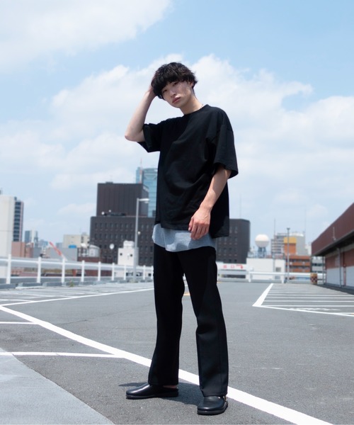 anown（アノン）の「【-anown original-】アンサンブル2点セット オーバーサイズ Tシャツ＆タンクトップ（Tシャツ/カットソー・メンズ・ホワイト/ブラック/アッシュブラウン/ブルー系その他/グレイッシュベージュ・S/M/L/XL）」の22枚目の写真