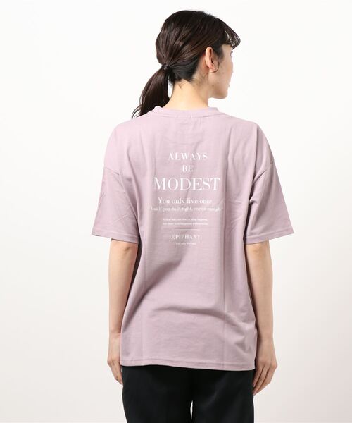 Honeys（ハニーズ）の「フォトプリントＴシャツ（Tシャツ/カットソー・レディース・ホワイト/ラベンダー/ホワイト×ブラック/グリーン系その他/スミクロ・LL/M/L）」の15枚目の写真