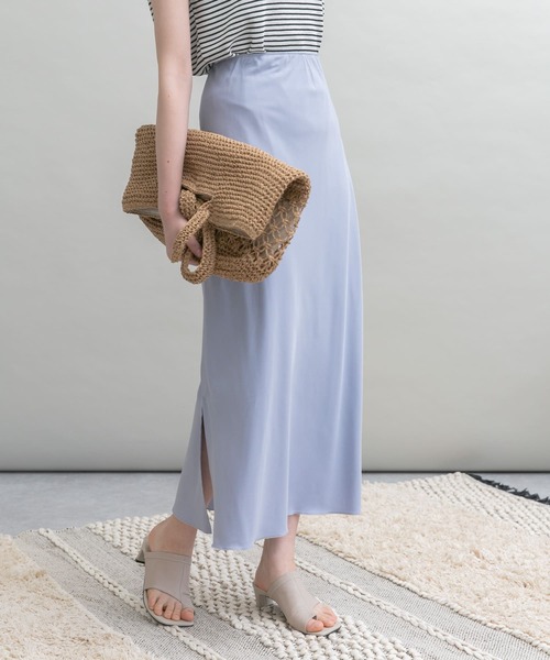 UR Lab.（アーバンリサーチラボ）の「ストレートスカート（スカート・レディース・ベージュ/ブルー/ミント・38/36）」の3枚目の写真