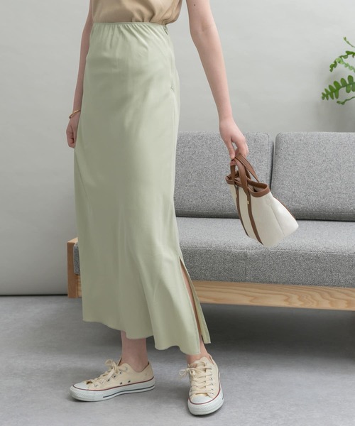 UR Lab.（アーバンリサーチラボ）の「ストレートスカート（スカート・レディース・ベージュ/ブルー/ミント・38/36）」の6枚目の写真