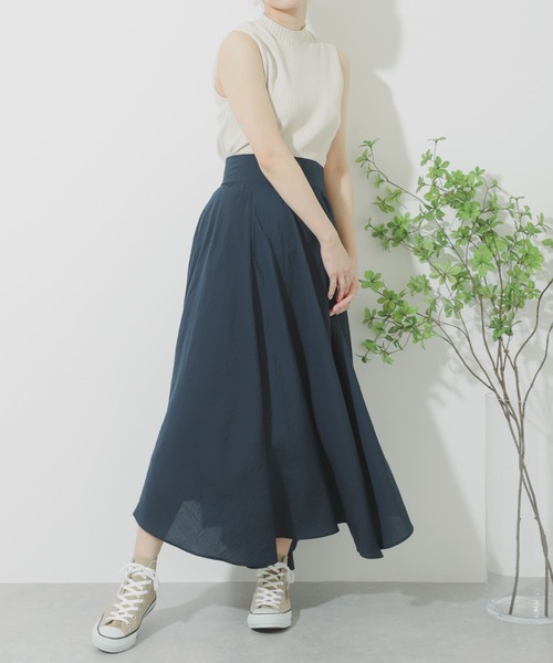 SENSE OF PLACE by URBAN RESEARCH（センスオブプレイスバイアーバンリサーチ）の「デザインリブノースリーブニットトップ（ニット/セーター・レディース・アイボリー/ブラック/ベージュ/グリーン・ONE）」の20枚目の写真