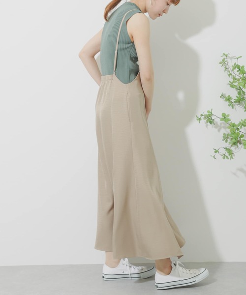 SENSE OF PLACE by URBAN RESEARCH（センスオブプレイスバイアーバンリサーチ）の「デザインリブノースリーブニットトップ（ニット/セーター・レディース・アイボリー/ブラック/ベージュ/グリーン・ONE）」の8枚目の写真