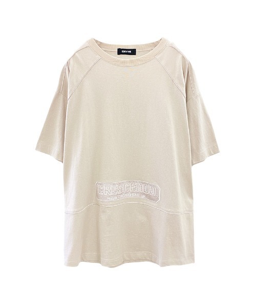 ENVYM（アンビー）の「スウィッチングラインビッグＴ（Tシャツ/カットソー・レディース・ホワイト/ブラック/ベージュ/グリーン・FREE）」の7枚目の写真