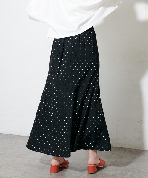 DISCOAT（ディスコート）の「ドットマーメイドスカート（スカート・レディース・ブラック/オフホワイト・FREE）」の7枚目の写真