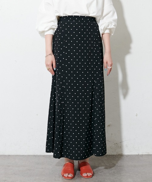 DISCOAT（ディスコート）の「ドットマーメイドスカート（スカート・レディース・ブラック/オフホワイト・FREE）」の13枚目の写真
