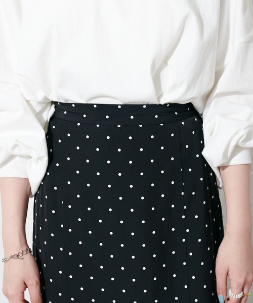DISCOAT（ディスコート）の「ドットマーメイドスカート（スカート・レディース・ブラック/オフホワイト・FREE）」の21枚目の写真