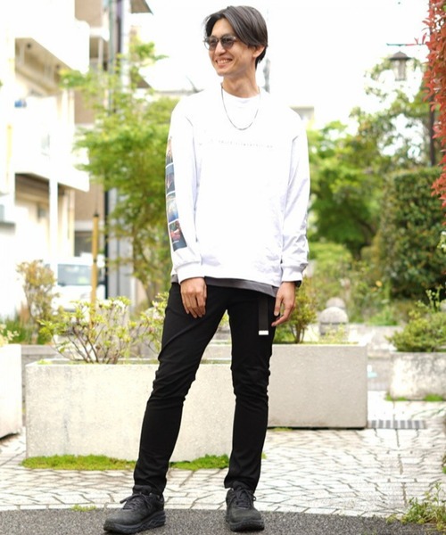 GLOBAL WORK(グローバルワーク)の「MONONOAWARE 加藤成順_collaboration long sleeve T-shirt/940233(Tシャツ/カットソー・メンズ・ブラック/グリーン/ホワイト・LARGE/MEDIUM)」の21枚目の写真