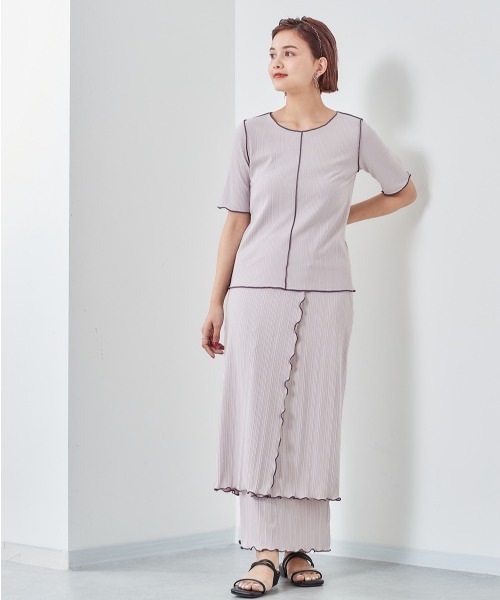 cepo（セポ）の「ハイショクメローＴｅｅ（Tシャツ/カットソー・レディース・グレー/オフホワイト/チャコールグレー・M）」の8枚目の写真