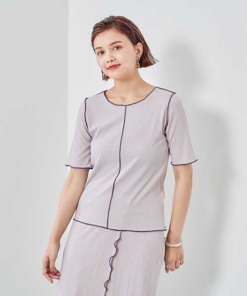 cepo（セポ）の「ハイショクメローＴｅｅ（Tシャツ/カットソー・レディース・グレー/オフホワイト/チャコールグレー・M）」の10枚目の写真