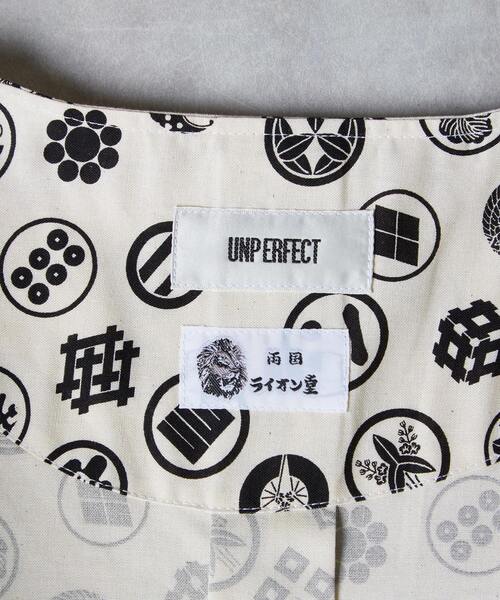 UNPERFECT（アンパーフェクト）の「[WEB限定]UNPERFECT ライオン堂コラボダボシャツ（シャツ/ブラウス・メンズ・ホワイト/ブラック・9）」の4枚目の写真