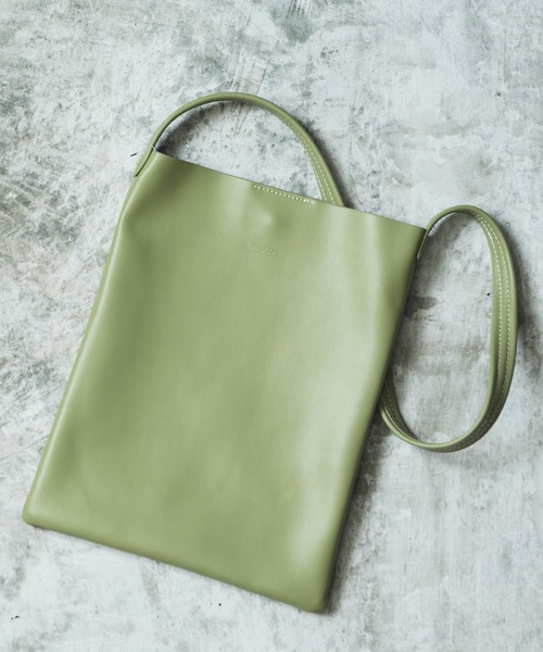 Hawk Company（ホークカンパニー）の「【Hawk Company】エコスプリットレザー ショルダーバッグ 本革 3260（ショルダーバッグ・レディース・ブラック/ブラウン/グレー/ミント・FREE）」の4枚目の写真