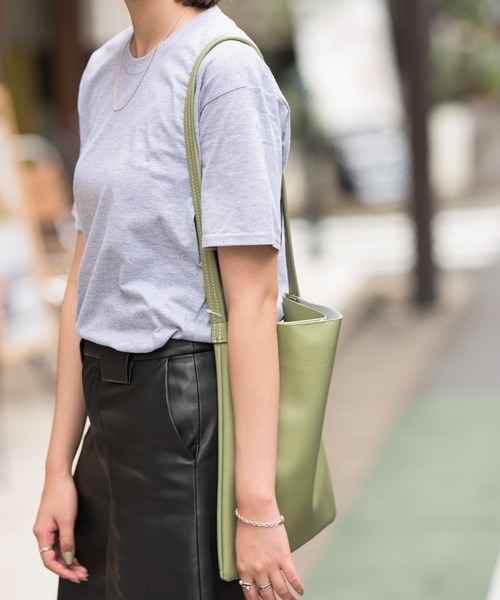 Hawk Company（ホークカンパニー）の「【Hawk Company】エコスプリットレザー ショルダーバッグ 本革 3260（ショルダーバッグ・レディース・ブラック/ブラウン/グレー/ミント・FREE）」の13枚目の写真