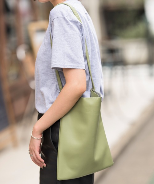 Hawk Company（ホークカンパニー）の「【Hawk Company】エコスプリットレザー ショルダーバッグ 本革 3260（ショルダーバッグ・レディース・ブラック/ブラウン/グレー/ミント・FREE）」の14枚目の写真