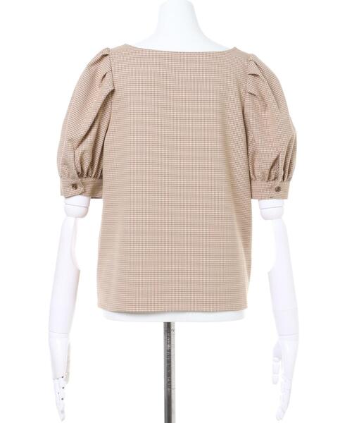 INGNI（イング）の「スクエアネックタックパワショル／ブラウス（シャツ/ブラウス・レディース・アイボリー/ライトブラウン/ライトカーキ/ブラック系その他3/ベージュ系4・M）」の8枚目の写真