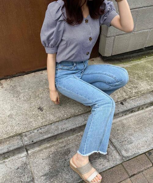 INGNI（イング）の「スクエアネックタックパワショル／ブラウス（シャツ/ブラウス・レディース・アイボリー/ライトブラウン/ライトカーキ/ブラック系その他3/ベージュ系4・M）」の14枚目の写真