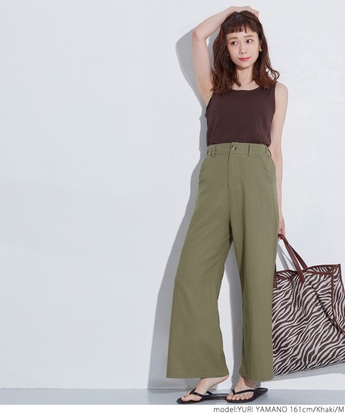 coca(coca)(コカ)の「麻混ワイドバギーパンツ(その他パンツ・レディース・ベージュ/カーキ・M/L)」の18枚目の写真
