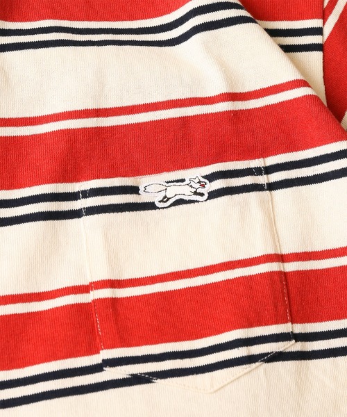 JOURNAL STANDARD relume（ジャーナルスタンダード　レリューム）の「■【PENNYS/ぺニーズ】FOX ボーダーポケットTシャツ■/ワッペン（Tシャツ/カットソー・メンズ・ホワイト/オレンジ/ブルー/グリーン・M/L）」の15枚目の写真