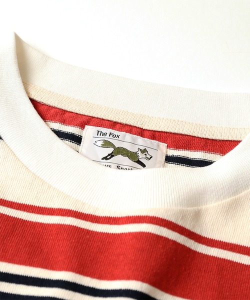 JOURNAL STANDARD relume（ジャーナルスタンダード　レリューム）の「■【PENNYS/ぺニーズ】FOX ボーダーポケットTシャツ■/ワッペン（Tシャツ/カットソー・メンズ・ホワイト/オレンジ/ブルー/グリーン・M/L）」の16枚目の写真