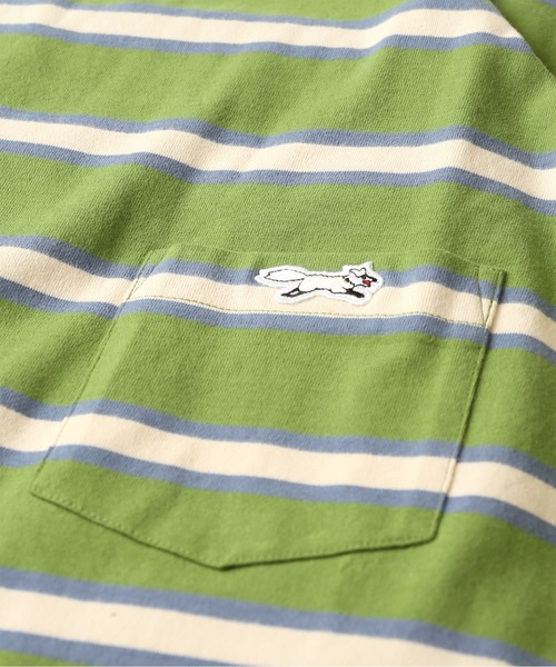 JOURNAL STANDARD relume（ジャーナルスタンダード　レリューム）の「■【PENNYS/ぺニーズ】FOX ボーダーポケットTシャツ■/ワッペン（Tシャツ/カットソー・メンズ・ホワイト/オレンジ/ブルー/グリーン・M/L）」の17枚目の写真