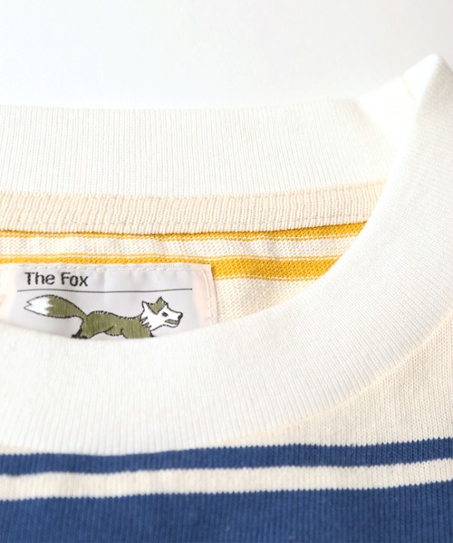 JOURNAL STANDARD relume（ジャーナルスタンダード　レリューム）の「■【PENNYS/ぺニーズ】FOX ボーダーポケットTシャツ■/ワッペン（Tシャツ/カットソー・メンズ・ホワイト/オレンジ/ブルー/グリーン・M/L）」の13枚目の写真