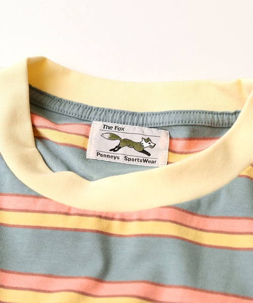 JOURNAL STANDARD relume（ジャーナルスタンダード　レリューム）の「■【PENNYS/ぺニーズ】FOX ボーダーポケットTシャツ■/ワッペン（Tシャツ/カットソー・メンズ・ホワイト/オレンジ/ブルー/グリーン・M/L）」の20枚目の写真