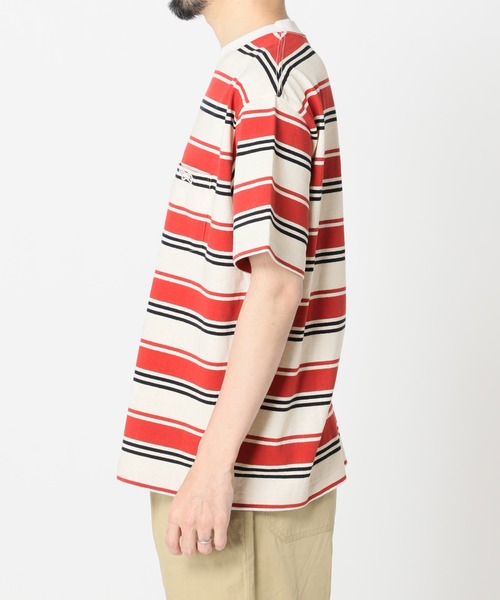 JOURNAL STANDARD relume（ジャーナルスタンダード　レリューム）の「■【PENNYS/ぺニーズ】FOX ボーダーポケットTシャツ■/ワッペン（Tシャツ/カットソー・メンズ・ホワイト/オレンジ/ブルー/グリーン・M/L）」の22枚目の写真