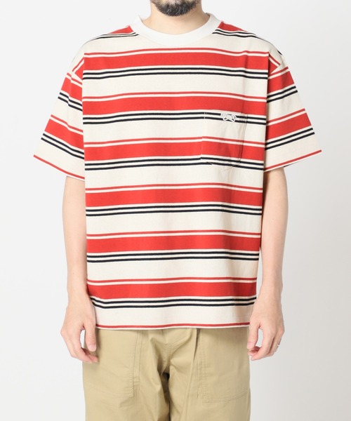 JOURNAL STANDARD relume（ジャーナルスタンダード　レリューム）の「■【PENNYS/ぺニーズ】FOX ボーダーポケットTシャツ■/ワッペン（Tシャツ/カットソー・メンズ・ホワイト/オレンジ/ブルー/グリーン・M/L）」の21枚目の写真