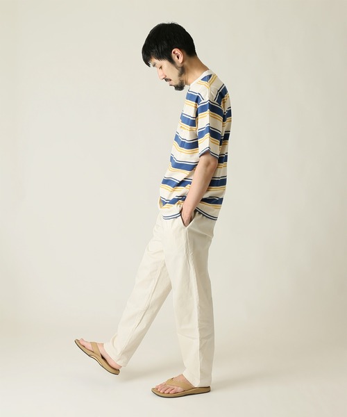 JOURNAL STANDARD relume（ジャーナルスタンダード　レリューム）の「■【PENNYS/ぺニーズ】FOX ボーダーポケットTシャツ■/ワッペン（Tシャツ/カットソー・メンズ・ホワイト/オレンジ/ブルー/グリーン・M/L）」の8枚目の写真