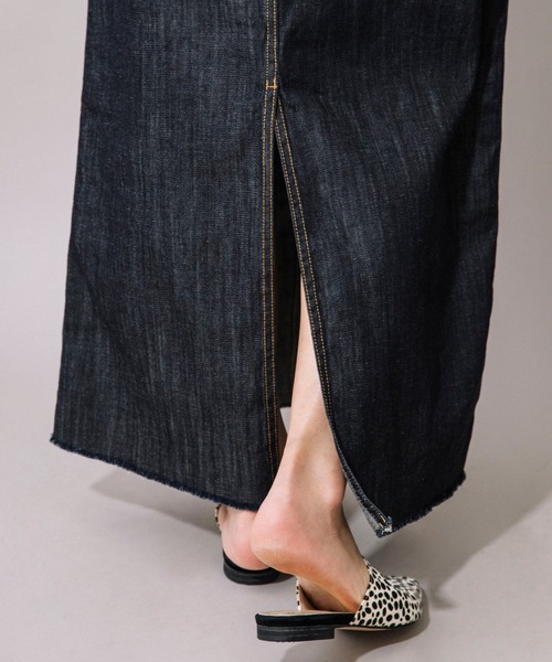 Munich（ミューニック）の「Munich（ミューニック）7.5oz ドライタッチワンウォッシュデニム　ジャンパーマキシスカート/ MN212N08（サロペット/オーバーオール・レディース・インディゴブルー・SMALL/MEDIUM）」の9枚目の写真