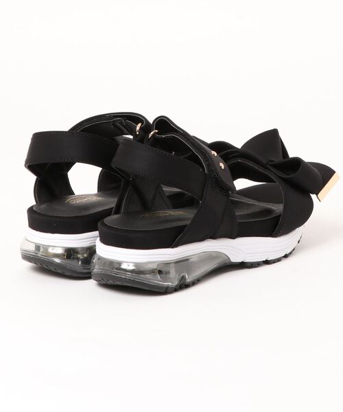 Realta(レアルタ)の「Realta(レアルタ) リボンがかわいいベルクロエアー底スポーツ サンダル(サンダル・レディース・ブラック/ピンク/ネイビー/パープル/アイボリー/グレー/ブルー/ミント・LL/M/S/L)」の9枚目の写真