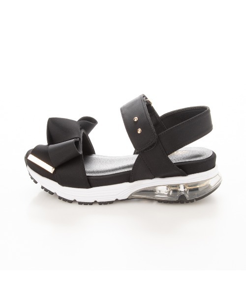 Realta(レアルタ)の「Realta(レアルタ) リボンがかわいいベルクロエアー底スポーツ サンダル(サンダル・レディース・ブラック/ピンク/ネイビー/パープル/アイボリー/グレー/ブルー/ミント・LL/M/S/L)」の15枚目の写真